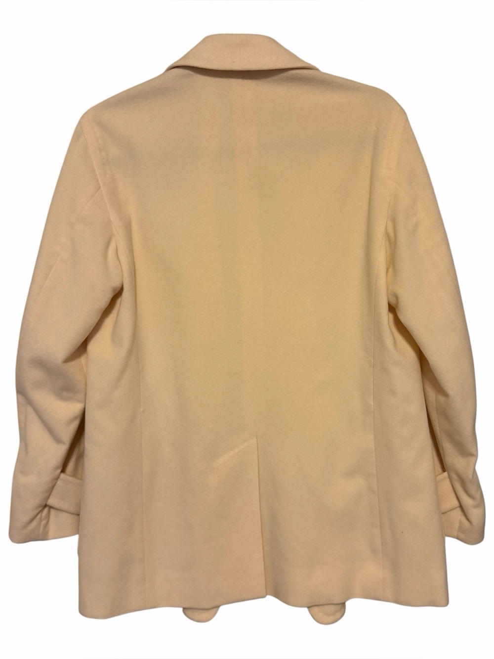 MaxMara 100% Wool Cream Sweater Blazer - Size 10 - Picture 5 of 7